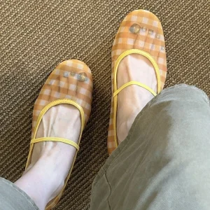 Green Mesh Mary Jane Shoes Summer Versatile Round Toe Flat Sole Single Shoes Women’s Casual Shoes