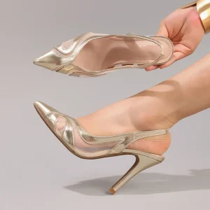 High Heel Elegant Sexy Slip-On Stiletto Pointed-Toe Breathable Women’s Sandals
