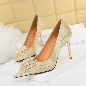 High Heels Ladies High Heel Shoes Women Pumps Stiletto Woman Party Wedding Shoes Heels Small Plus Size 34 43
