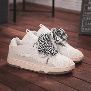 High Quality Designer Women’s Lace up Sneakers Comfortable Breathable Mesh Lining Light Weight Anti Slip Sport Shoes Lanvine