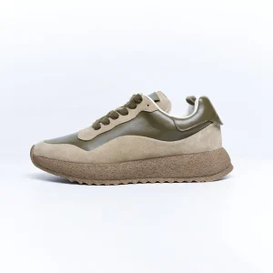 High Quality Leather Upper Women’s Sneakers Classic Style Brown Casual Shoes with Cushioning OEM Factory Design
