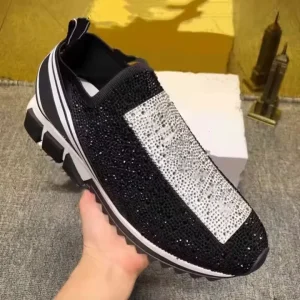 High Quality Luxury Designer Walking Shoes Fashion Women’s Casual Cowhide Sneakers Solid Color New Breathable Lightweight