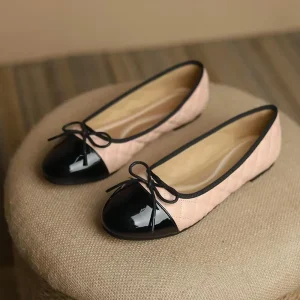 High Quality New Style Women’s Bow Ballet Flats Summer Casual Designer Elegant Office Comfortable Flat Shoes