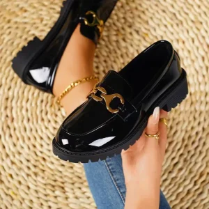 High Quality PU Leather Women Flat Loafers Fashion Slip On Walking Style Casual Shoes Classic Anti Bow Business Dress