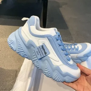 High Quality Women Shoes Hot Design Fashion Chunky Sneakers Thick Bottom Shoe Casual Couple Sport Walking Shoe