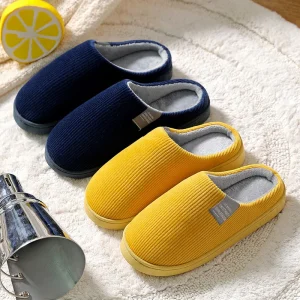 High Quality Women’s Fuzzy Slippers with PVC Sole Plush Upper Material Closed Toe for Winter Spring Popular Price