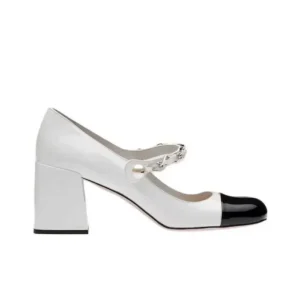 High Quality Women’s Patent Leather Summer Dress Shoes Classic 8cm Square Heel Boat Pumps Slip On Height Increasing Office