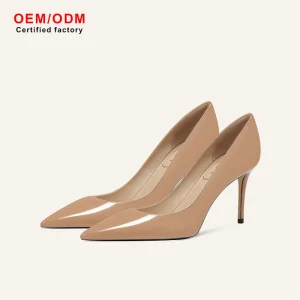 High Quality Women’s Sheepskin Nude High Heels Stilettos Versatile Shoes New Style Pointed Toe Stilettos Fashion Shoes for Women