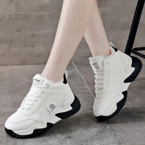 High Top Insulated Comfortable Casual Women’s Winter Boots Slip On with Thick Anti Slip Sole