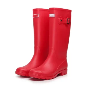 High Tube Fashion Women’s Rain Boots High Strength Non-Slip Molded Sole PVC Upper Model 901 Adult Long Tube Overshoes