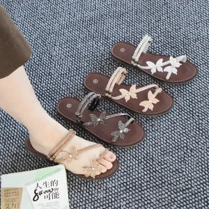 High quality Fashionable Beach Durable Casual Flat Ladies’ Sandals and slippers