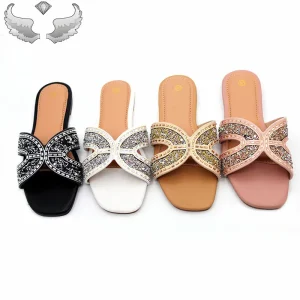High-quality Fashionable Breathable Rhinestone Lightweight Women’s Slippers Breathable Durable Leisure Women’s Sandals