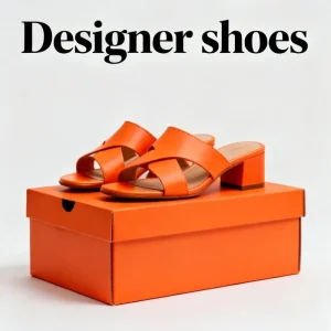 High quality Fashionable Leather High heeled Sandals Outdoor Casual Shoes Slippers Women’s Shoes Top 1 1