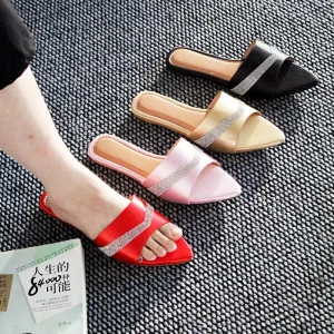 High quality Fashionable Rhinestone Light weight Women’s Sandals and slippers