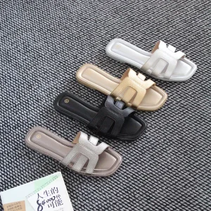 High-quality Fashionable Summer New Design Slip-on Comfortable Soft-soled Breathable Women’s Sandals and Slippers