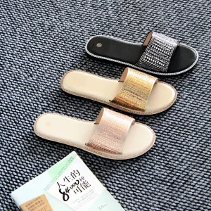 High quality Summer New Design Casual Rhinestone Outdoor Women’s Sandals and Slippers