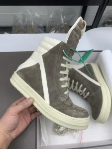 High top Men’s Shoes Genuine Leather Upper Rubber Outsole Lace up Thick soled Outdoor Casual Shoes Plus Size