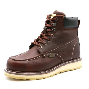 Hiking Work Shoes Safety Boots Durable Leather Indestructible Waterproof Anti Slip Factory Use Rubber Sole