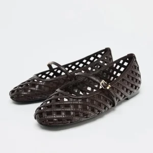 Hollowed Out Mesh Mary Jane Women’s Shoes Flat Versatile Breathable Fashionable Single Shoe