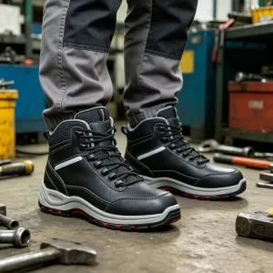 Industrial Work Shoes Flexible Comfortable Anti-Slip Anti-Puncture Light Weight for Daily Labor Supermarket Retail