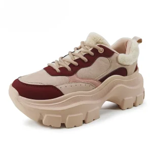 Insg New Style Winter Ladies Casual Shoes Height Increasing Women’s Fashion Chunky Sneakers