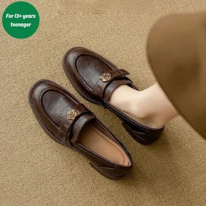 Italian Shoe Women Boat Shoe Women’s Casual Shoe Girl Leather Shoe Campus Shoe Ladies Shoes Loafer Shoe for Women
