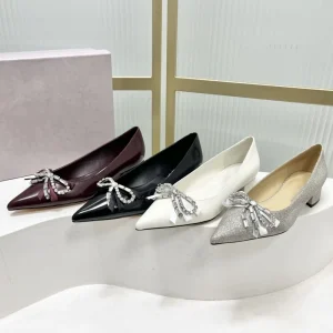 Italian Women’s Pointed Toe Pumps with Sheer Mesh Design Fashion Dress Shoes