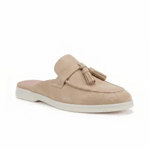 Italy Style Genuine Cow Suede Mules for Ladies