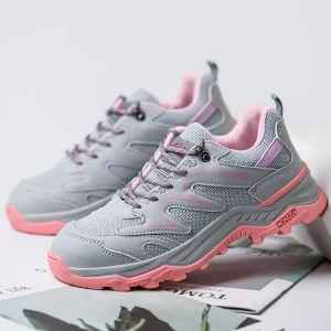 JED101 5 OEM Factory Women’s Sport Safety Work Shoes with Steel Toe Breathable for All Seasons for Office or Outdoor Activities