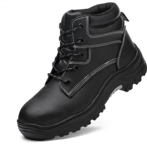 JIANKUN CE Certified S3 SR Unisex Leather Safety Work Shoes with Steel Toe Cap Industrial Four Seasons Boots OEM ODM