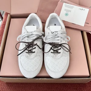 Korean Style Women’s Casual Running Shoes German Training Lace Up Closure Fashion Trend Upper Cow Leather Inspired Forrest Gump