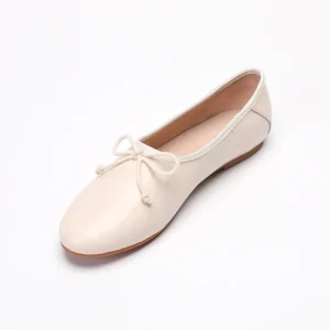 LEXING New Design Women’s Flat Dress Shoes Casual Ladies Loafers Leather Summer Anti Slip Cushioning Lightweight Shoes