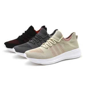 Lace up Soft Outsole Breathable Casual Running Shoes Sneakers for Women and Ladies
