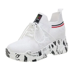 Ladies Casual Sneakers Ladies Casual Shoes Women White Sports Running Sneakers