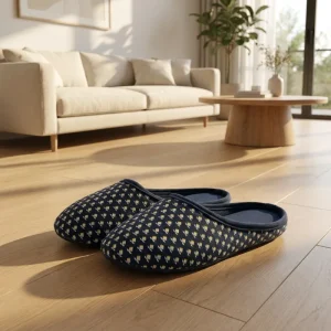 Ladies’ Custom Pattern RPET Fabric Moroccan Babouche Slippers Women’s Geometric Mules Slippers