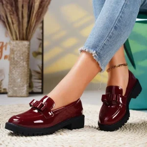 Ladies Flats Loafers Casual Slip on Shoes Women Classic PU Leather Loafer Shoes for Women