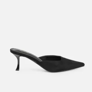 Ladies Heeled Pointed Toe Fashion Summer Mules Womens Custom logo Shoes