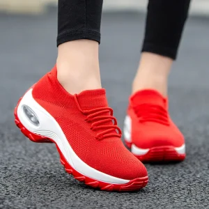 Ladies New Designer Casual Sports Shoes Soft Sock Design Comfortable Walking Sneakers for Women