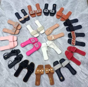 Ladies PU Slippers for Autumn Comfortable Soft Casual Style Tropical Regions Summer Spring