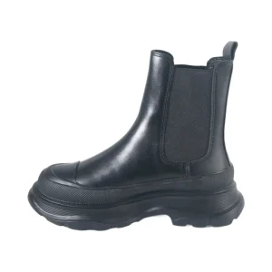 Ladies’ Pure White Outdoor Motorcycle Boots with Thick Sole and Increased Anti slip Short Boots for Women