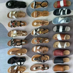 Ladies Sandalia Women’s Sandals Round Toe Breathable Casual Fashion National Style Sandals Mixed Design