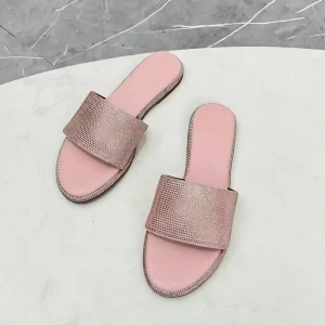 Ladies Sandals Fashion Summer Women’s Designer Slippers Beach Holiday Flat Open Toe Shoes