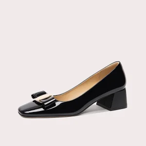 Ladies Slip On Wedding Party Office Heel Shoes for Formal Occasions Summer Breathable Anti Slip Microfiber Upper for Women