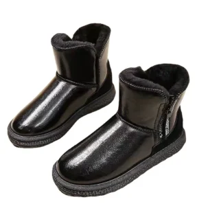 Ladies Winter Ankle and Bootie Shoes Warm Snow Boots