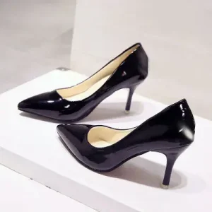 Ladies Women Dress Shoes Pumps Elegant Style Pointed Toe Stiletto Thin Heel Bridal Sandals Winter