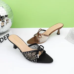 Lady Latest Design Stilettos High Heels Open Toe Old Prom Women’s High Heel Shoes Bridal Chaussures Pour Femmes Talons