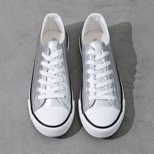 Lady Shoes Outdoor Walking Fashion Sneakers White Canvas Shoes Us Warehouse Casual for Women Shoes