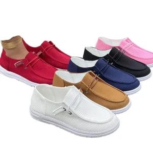 Large Casual Women’s Shoes Low Cut Loafers Outerwear Lighted Anti-Odor Simple Soft Sole Non-Slip Breathable