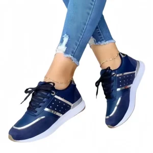 Large Size Ladies Casual Walking Shoes Comfortable Women’s Sneakers Height Increasing Lightweight Cushioning Soft PU