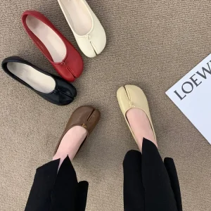 Large Size Moccasin style Toeless Women’s Low top Casual Shoes Versatile Ballet Flats and Flat Shoes